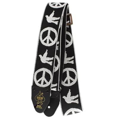 Ace Vintage Reissue Peace and Dove Guitar Strap by D'Andrea - Made in the USA image 1