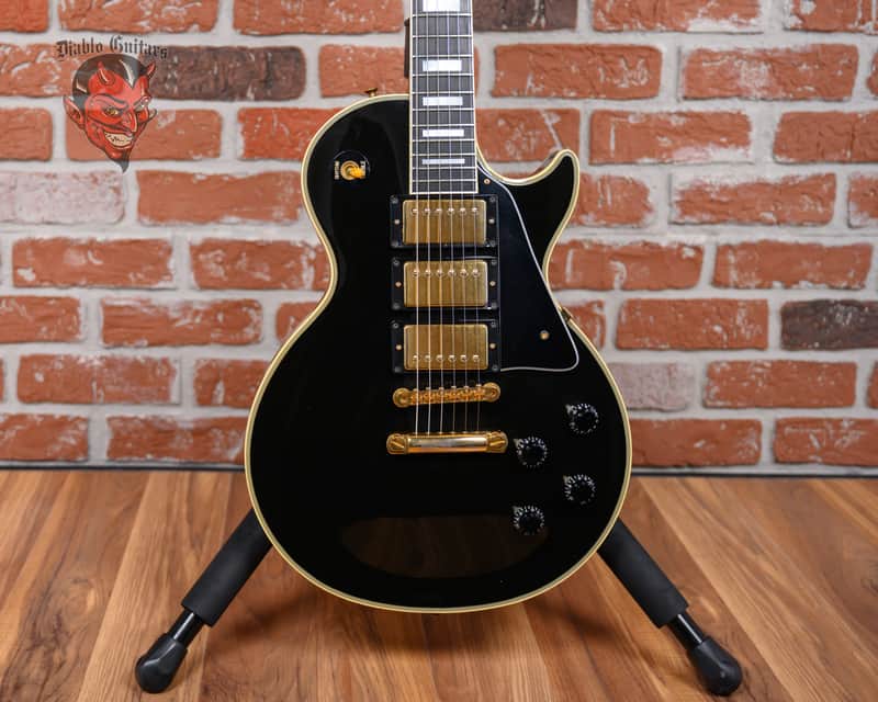 Gibson Les Paul Custom Three Pickup 35th Anniversary Ebony 1989 w/OHSC image 1