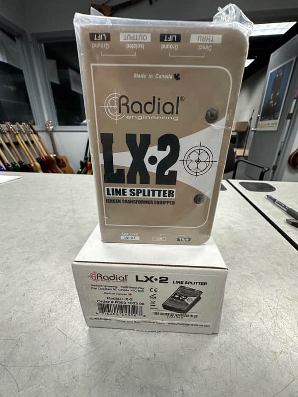 New Old Stock Radial LX-2 Line Splitter Jensen Transformer Equipped (factory sealed)