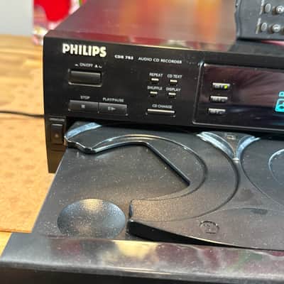 Philips CDR785 Black Triple 3 CD Changer Dubbing Recorder CD-R/RW With Remote image 4
