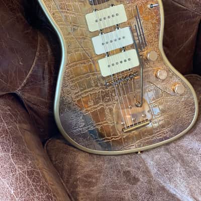 James Trussart Steel Master 2012 - Shiny antique gold gator image 7
