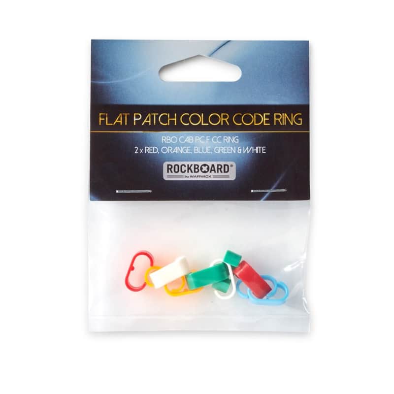 RockBoard Flat Patch Cable Color Code Ring Indicator 10 pcs image 1