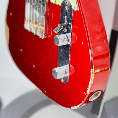 Fender USA Custom Shop 1963 Telecaster Relic'd Candy Apple Red Serial#: CZ589852 image 5
