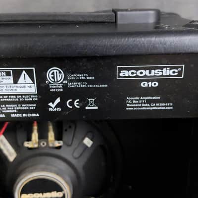 Acoustic G10 Lead Series Guitar Amp image 12