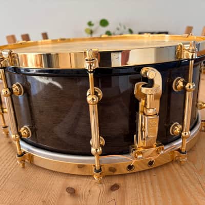 Pearl M-1946 50th anniversary snare 14x5.5” 1996 - #Black mist image 9