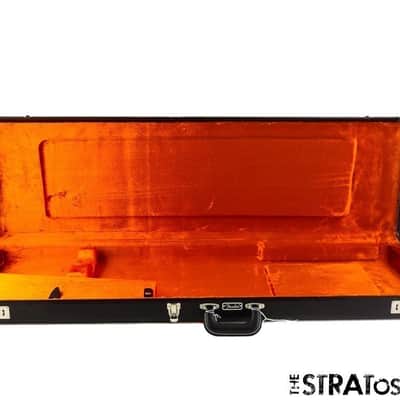 LEFTY Fender AV II American Vintage 1966 Jazz J Bass Black Tolex HARDSHELL CASE. image 2
