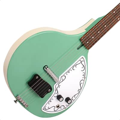 Danelectro Baby Sitar Electric Guitar - Aqua image 2