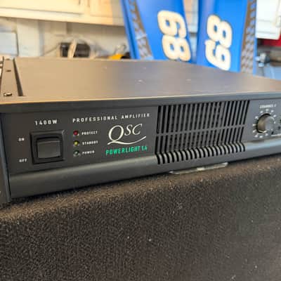 QSC PowerLight 1.4 2-Channel Stereo 1400W Power Amplifier PL1.4 PL 1.4 Amp PA DJ image 2