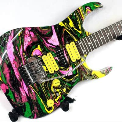 Custom Swirl Painted and Upgraded (MIK) Ibanez RG 270 Electric Guitar image 5