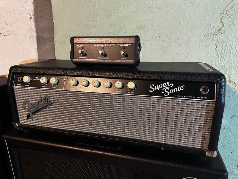 Fender Super-Sonic 60 Head 2-Channel 60-Watt Guitar Amp Head 2010 - 2014 - Black image 1