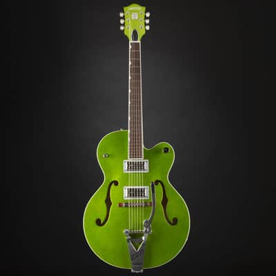 Gretsch G6120T-HR Brian Setzer Hot Rod Hollow-Body Bigsby Extreme Coolant Green - Semi Acoustic Custom Guitar image 2