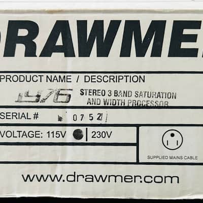 Drawmer 1976 Stereo 3-Band Saturation & Width Processor – Near Mint image 13