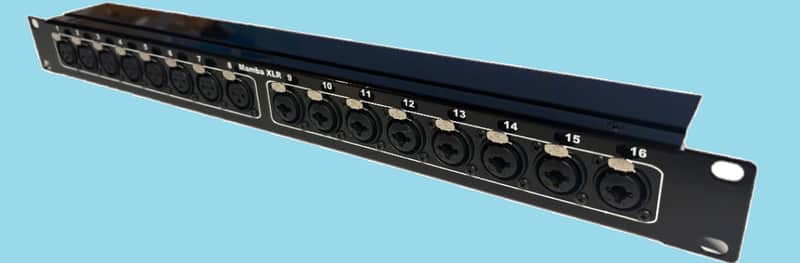 Mamba 8 XLR F Mic in x 8 Line in or out via Combo (XLR/TRS/TS) 1RU XLR to XLR Patch Bay image 1