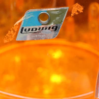 Ludwig Vistalite Toms 70's Amber image 15