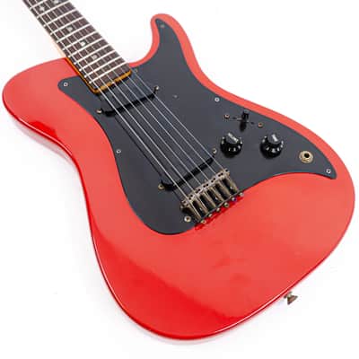 1981 Fender Bullet S-1 Standard Red w/ Integrated Pickguard/Bridge, Designed by John Page, OHSC image 6