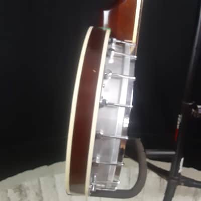 1970s Unbranded 5-String Banjo Made in Japan with Gig Bag image 11