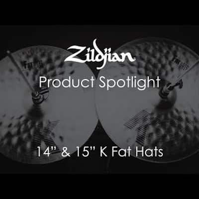Zildjian K Fat Hats Hi Hat Cymbals 15" image 3