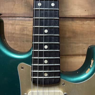 2020 Fender Custom Shop LTD '59 Strat Heavy Relic Aged Sherwood Green w/case image 7