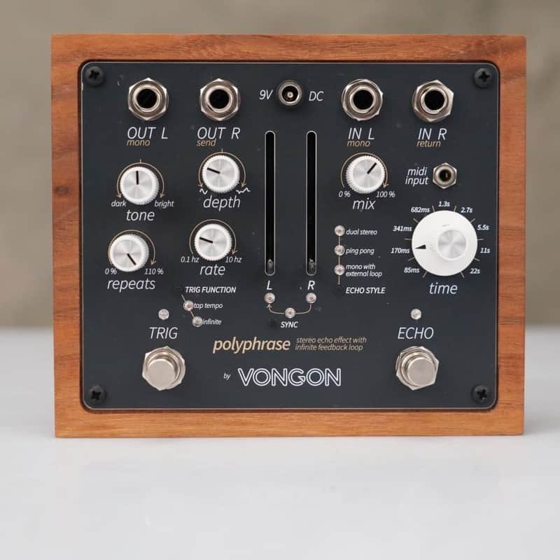 Vongon Polyphrase Stereo Echo Infinite Repeat Desktop Effects Unit #58701 image 1