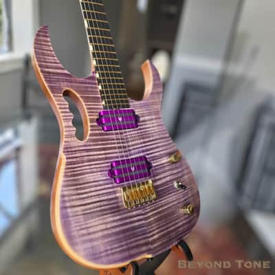 Hufschmid “Purple Candy Bomb” — One-Off Patrick Hufschmid Custom w/ Alumitone Humbuckers — Excellent image 1