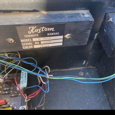 Kustom K-1495 Kombo Organ 1960s *Rare* - Black Tuck and Roll (San Antonio, TX) 4x12 Guitar Amp k200 image 6