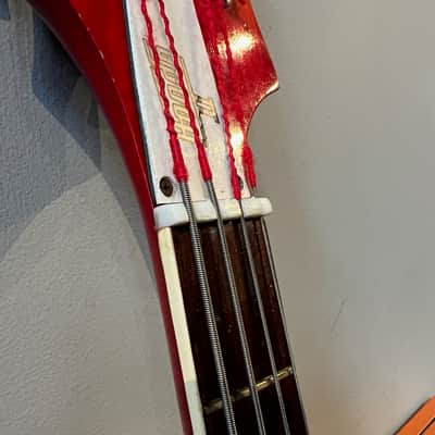 Vintage 1970s Hondo II HRB-2S Rickenbacker 4001 Fireglo Sunburst Bass Guitar image 12