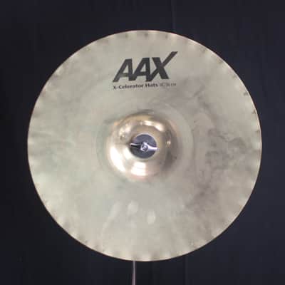 Used Sabian 14" AAX X-Celerator Hats Brilliant - 1032g/1506g (video demo) image 5