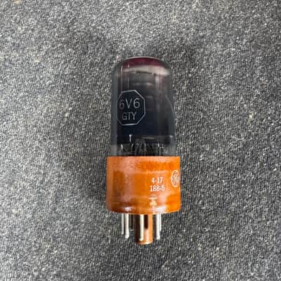 Vintage GE JAN 6V6GTY Single Amplifier Power Tube 6V6 General Electric #239 image 3
