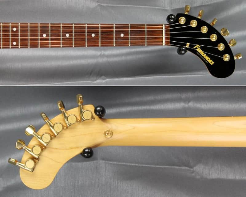 Fernandes Mini Guitare ZO-3 Elephant 2000s - Black Gold - Mini