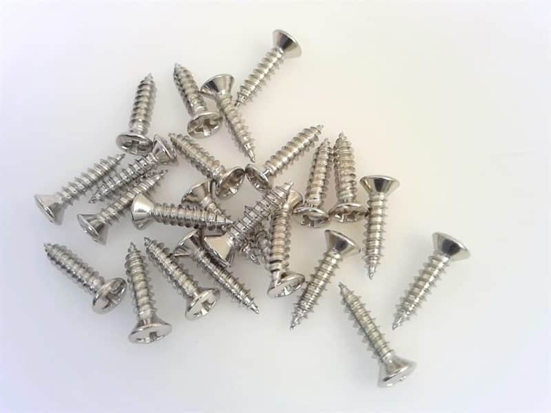 True Custom Shop® Nickel Pickguard and Plate Mounting Screws for Fender Tele image 1