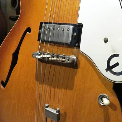 Epiphone 1962 Riviera Honeyburst with S.S. Frets & Case (Joe Satriani Private Collection)(Pre-Owned) image 8