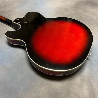 1960's Harmony H-66 Vibra Jet Sunburst w/OSSC & Strap & Cord ! 1-OWNER !! RARE!!! image 6