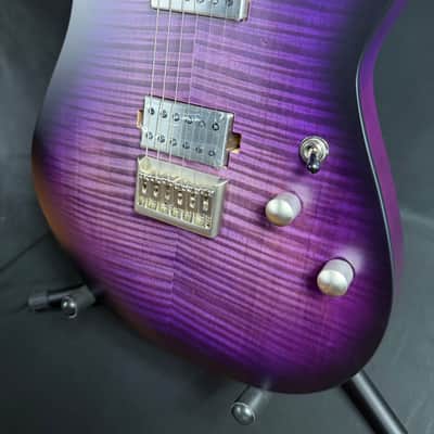 Schecter C-1 Standard Plus Electric Guitar Transparent Purple Burst Finish image 8