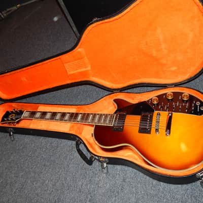 Univox Kay Effector 70's Sears Catalog Les Paul Electric Guitar With Original Hard Case image 1