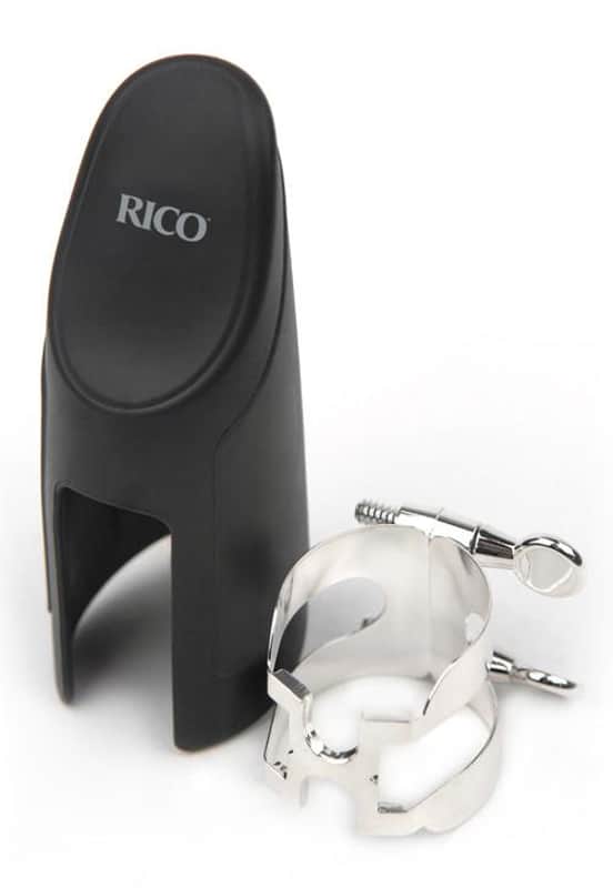 H-Ligature & Cap, Alto Saxophone, Silver-plated image 1