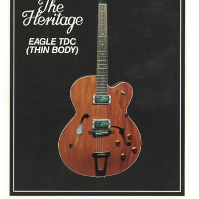 Heritage Guitars-Eagle TDC, promotional print/cut sheet, 1988 image 1