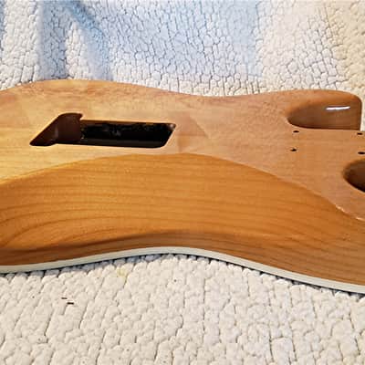 Bottom price on a Beautiful USA Bound Alder body.Quilt maple top. In "Deluxe blue dragon" .Made for a Strat neck #DD-412 image 6