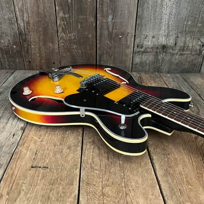 Univox Coily 1968 - Cherry Sunburst U1825 One Owner Clean 335 copyB image 14