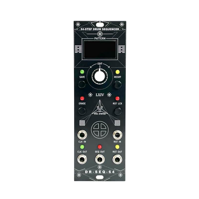 DR-SEQ-64 VITA SYNTHS - 64-Step Drum Sequencer Eurorack Trigger image 1