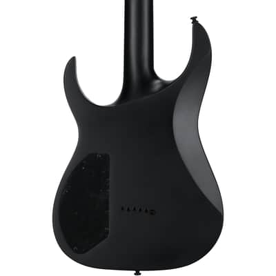 Ibanez RGRTBB21 Iron Label Baritone Electric Guitar, Black Flat imagen 5