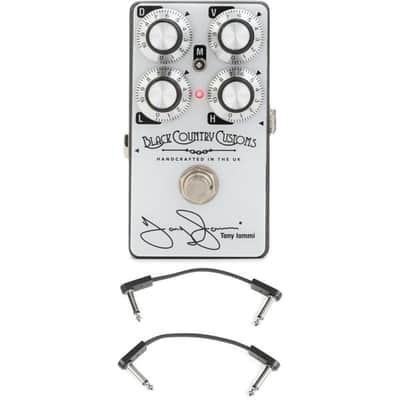 Laney Black Country Customs TI-Boost Tony Iommi Signature Boost Pedal with 3 Patch Cables image 2