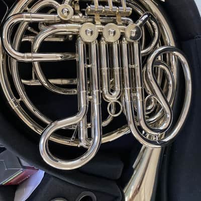 Mint Open Box Conn 8D Double French Horn in Solid Nickel-Silver; with Case and Mouthpiece image 4