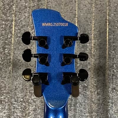 Westcreek Guitars Mirage T Bird Style Dual Humbucker Guitar Blue #0018 Used image 6