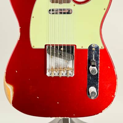 Fender USA Custom Shop 1963 Telecaster Relic'd Candy Apple Red Serial#: CZ589852 image 1