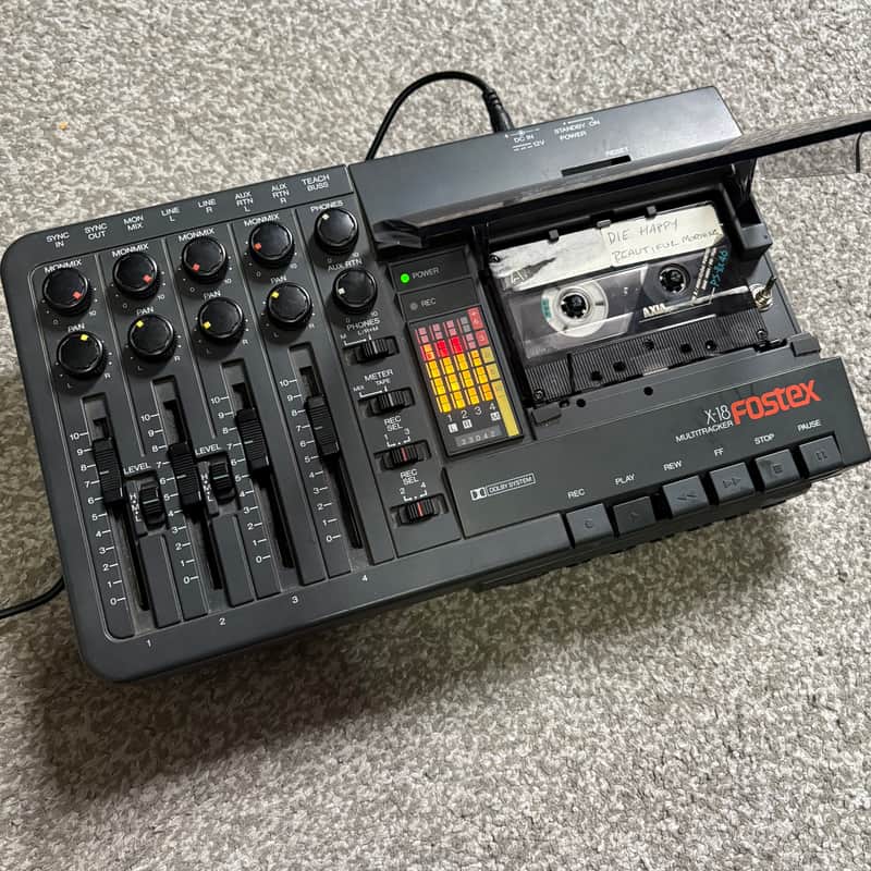 Rare) FOSTEX X-18 Multitracker Analog 4 Track Cassette Recorder