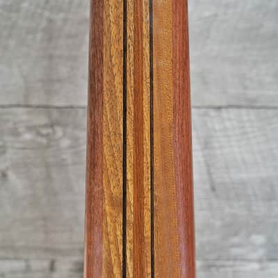 Bebensee Custom 6-String Semi-Hollowbody Fretless Bass 2011 Spalted Myrtle image 9