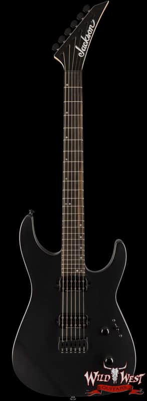 Jackson American Series Virtuoso HT Hardtail Streaked Ebony Fingerboard Satin Black 7.45 lbs image 1