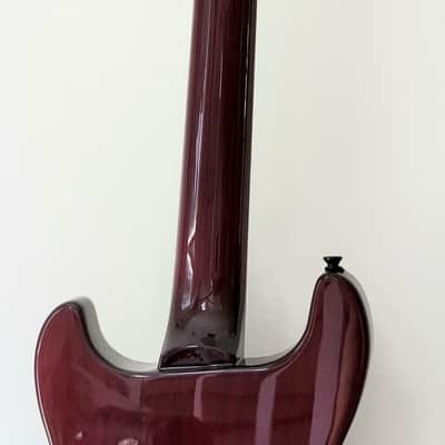 Fernandes Dragonfly Custom Elite Sunburst DC DoubleCut 24 Frets, Abalone EMG's image 8