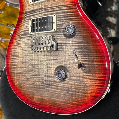 PRS Custom 24 10-Top 2017 Charcoal Cherry Burst image 4