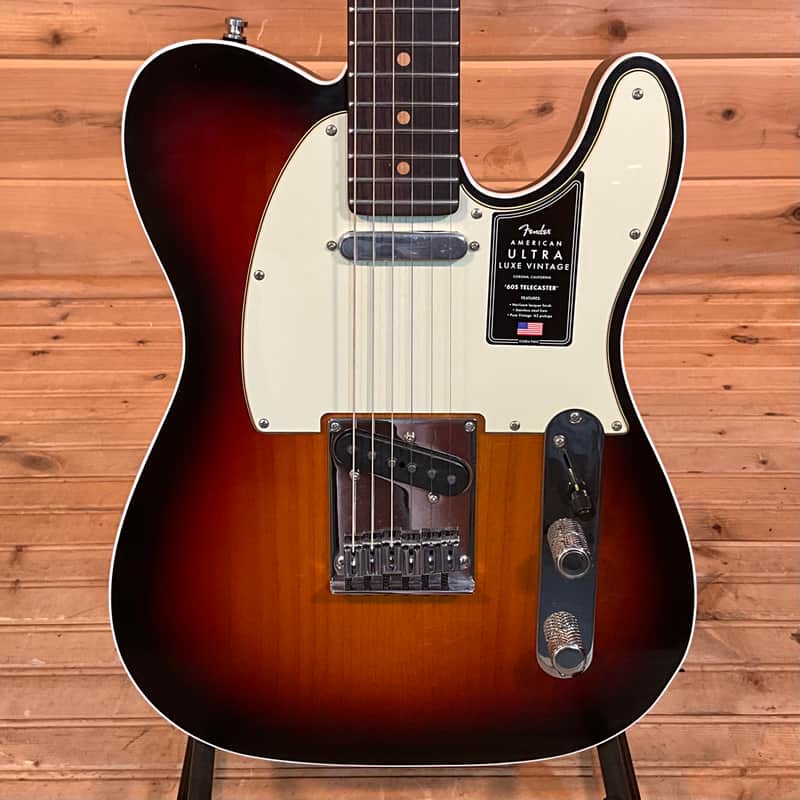 Fender American Ultra Luxe Vintage 60's Telecaster Custom Electric Guitar - 3-Color Sunburst image 1